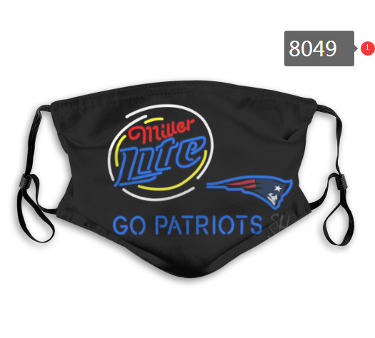 NFL 2020 New England Patriots #2 Dust mask with filter